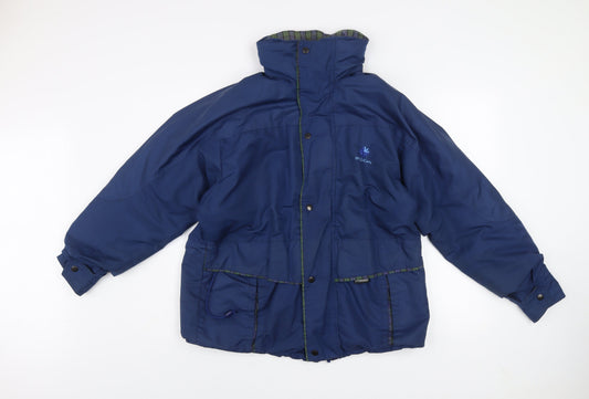 Mens UK Size M M.J. Kirby Blue Parka Coat