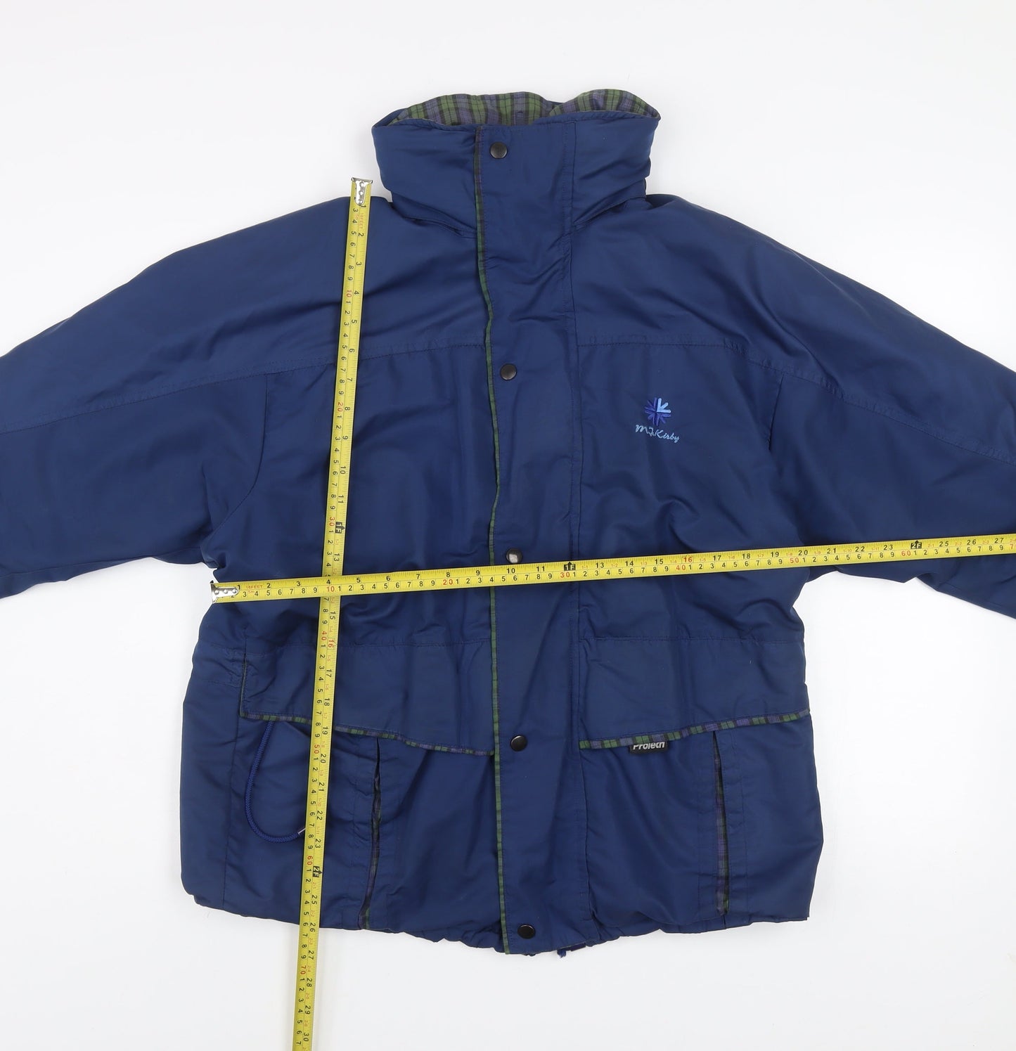 Mens UK Size M M.J. Kirby Blue Parka Coat