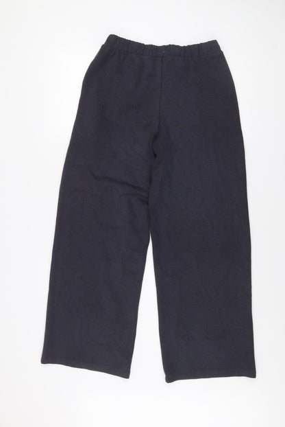 Womens UK Size S F&F Regular Fit Jogger Black Trousers