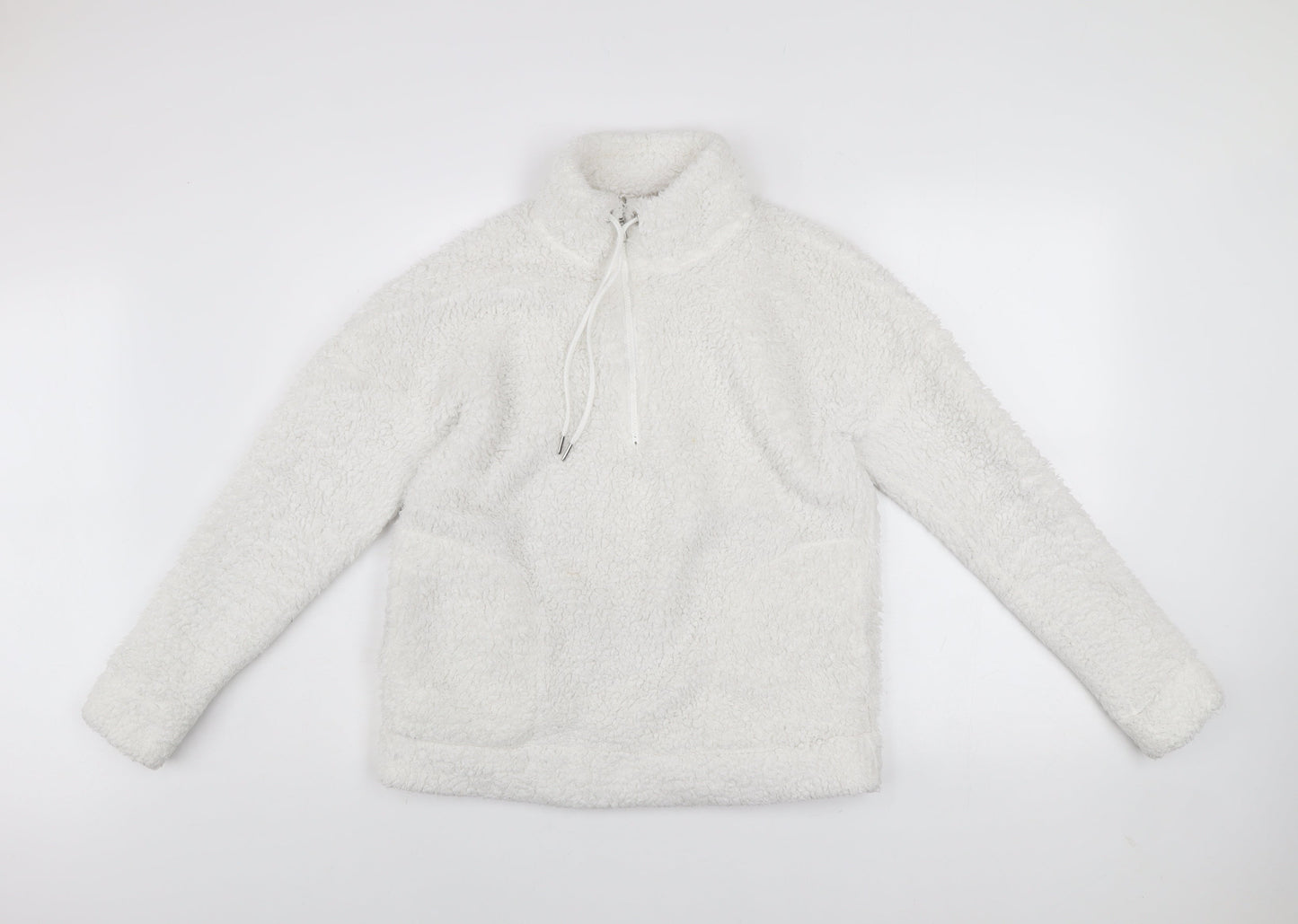 Womens UK Size S John Lewis & Partners White Pullover Sweatshirt