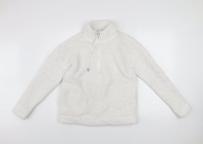 Womens UK Size S John Lewis & Partners White Pullover Sweatshirt