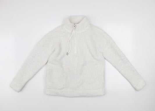 Womens UK Size S John Lewis & Partners White Pullover Sweatshirt