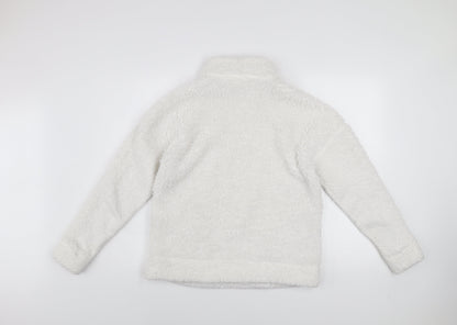 Womens UK Size S John Lewis & Partners White Pullover Sweatshirt