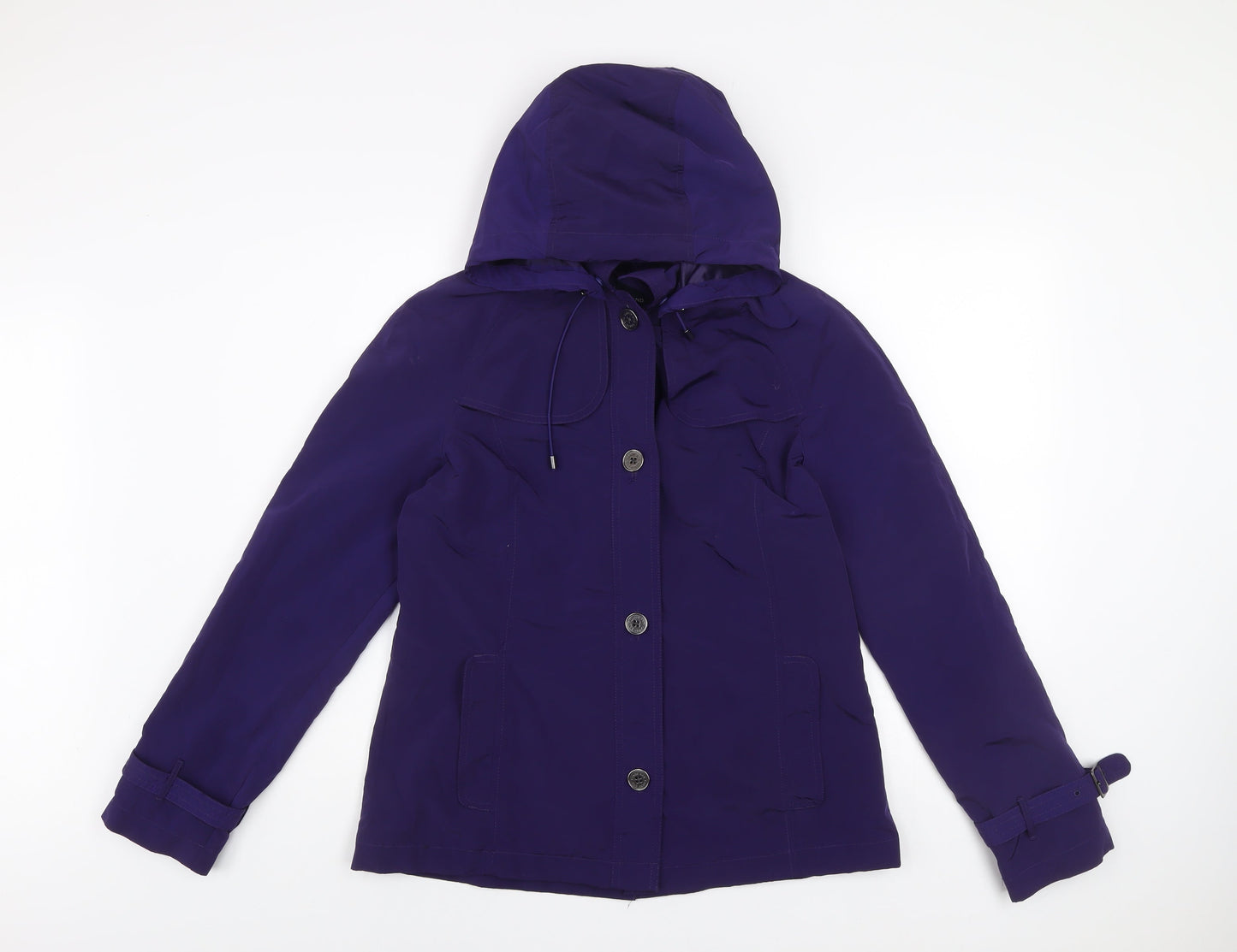 Womens UK Size S Lands' End Purple Rain Coat
