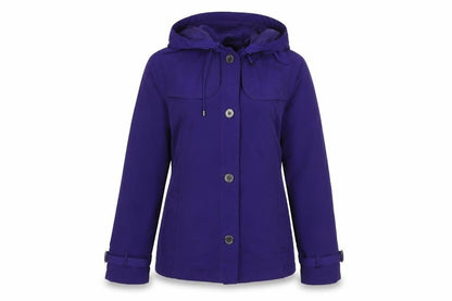 Womens UK Size S Lands' End Purple Rain Coat