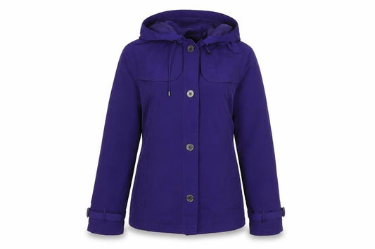 Womens UK Size S Lands' End Purple Rain Coat
