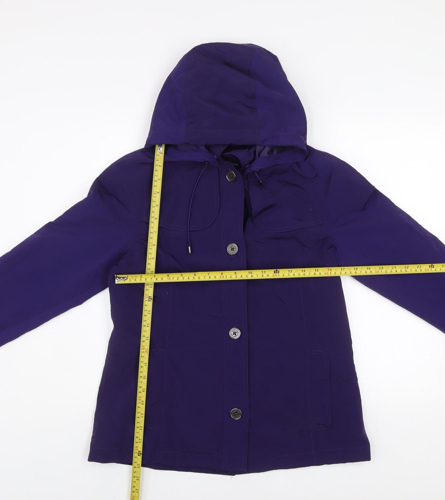 Womens UK Size S Lands' End Purple Rain Coat