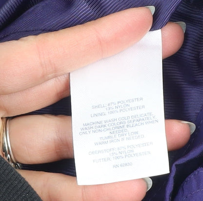 Womens UK Size S Lands' End Purple Rain Coat