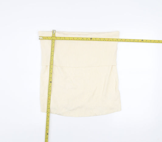 Marks and Spencer Women Beige Size 24 Knit Pencil Skirt