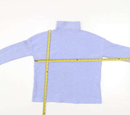Womens UK Size S French Connection Blue Pullover Jumper
