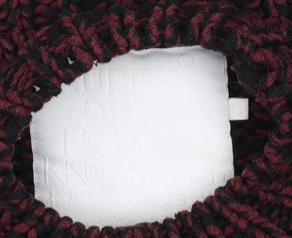 Superdry Men's Red Chunky Knit Pullover Jumper Size S