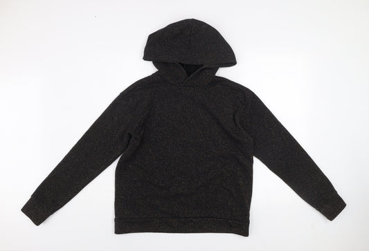 Womens UK Size S Soaked in Luxury Black Pullover Hoodie