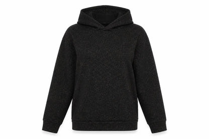 Womens UK Size S Soaked in Luxury Black Pullover Hoodie
