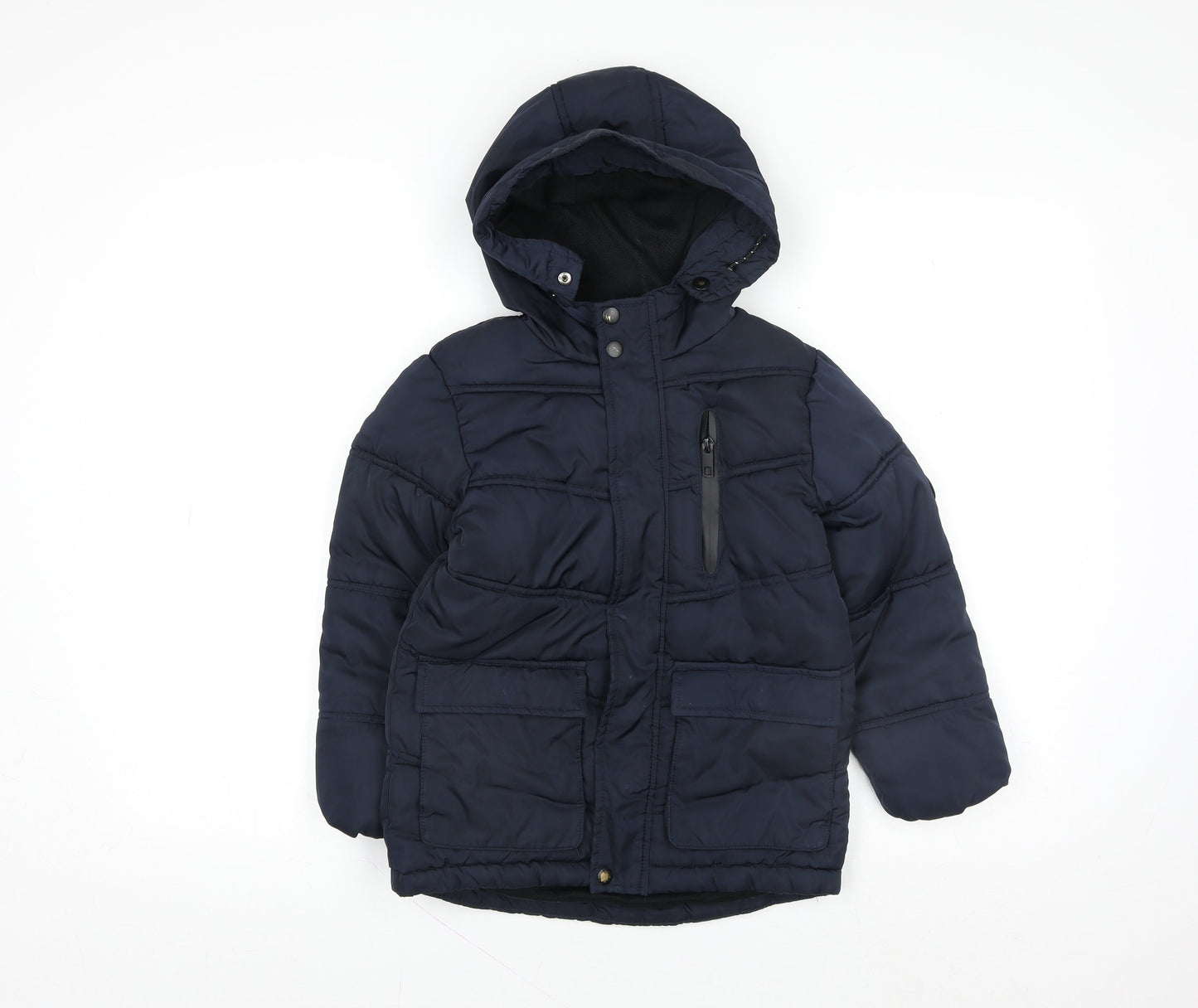 Girls UK Size 6 Years Matalan Blue Puffer Jacket