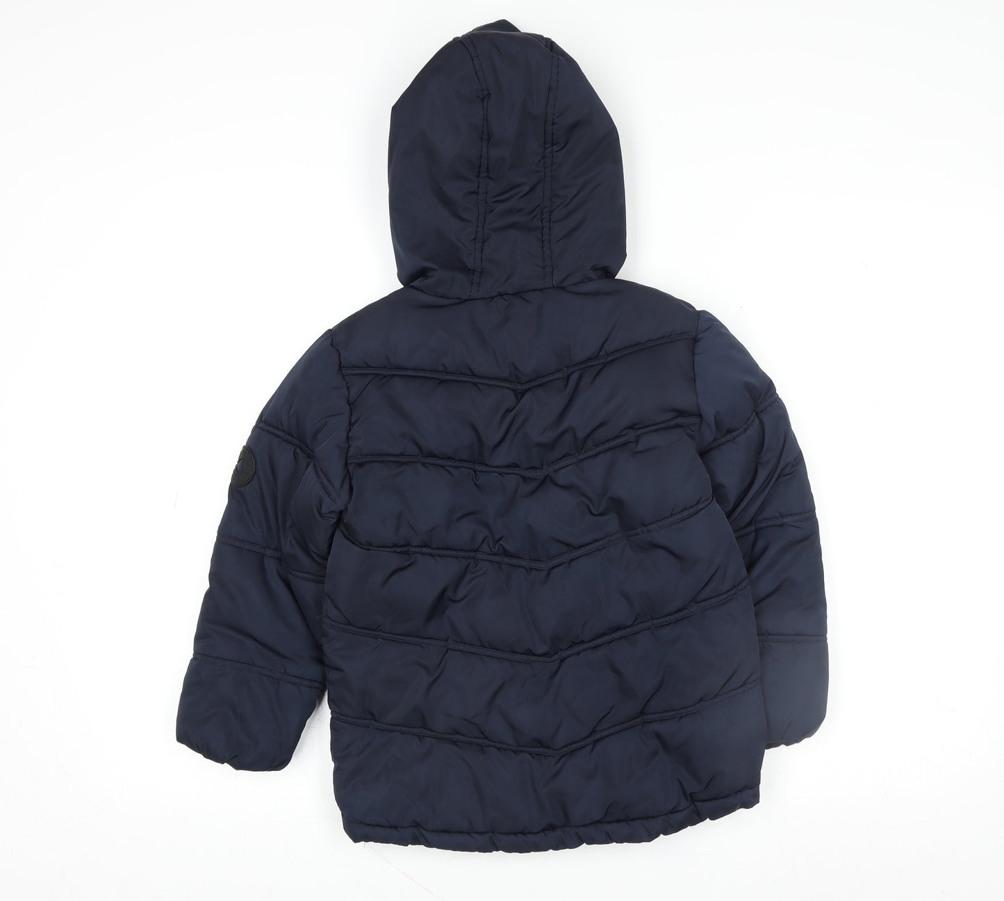 Girls UK Size 6 Years Matalan Blue Puffer Jacket