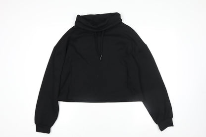 F&F Active Black Women's Small Funnel Neck Pullover Sweatshirt