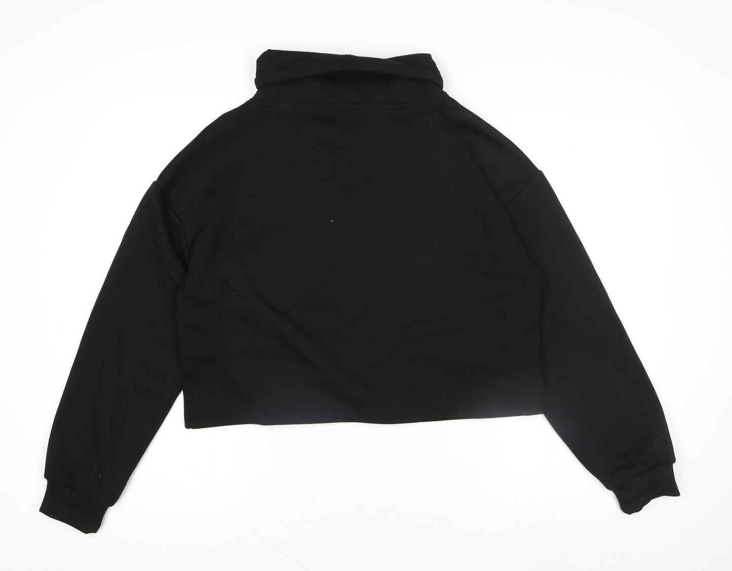 F&F Active Black Women's Small Funnel Neck Pullover Sweatshirt