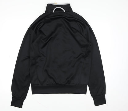 Adidas Mens Black M Track Jacket Full Zip World Tour Logo