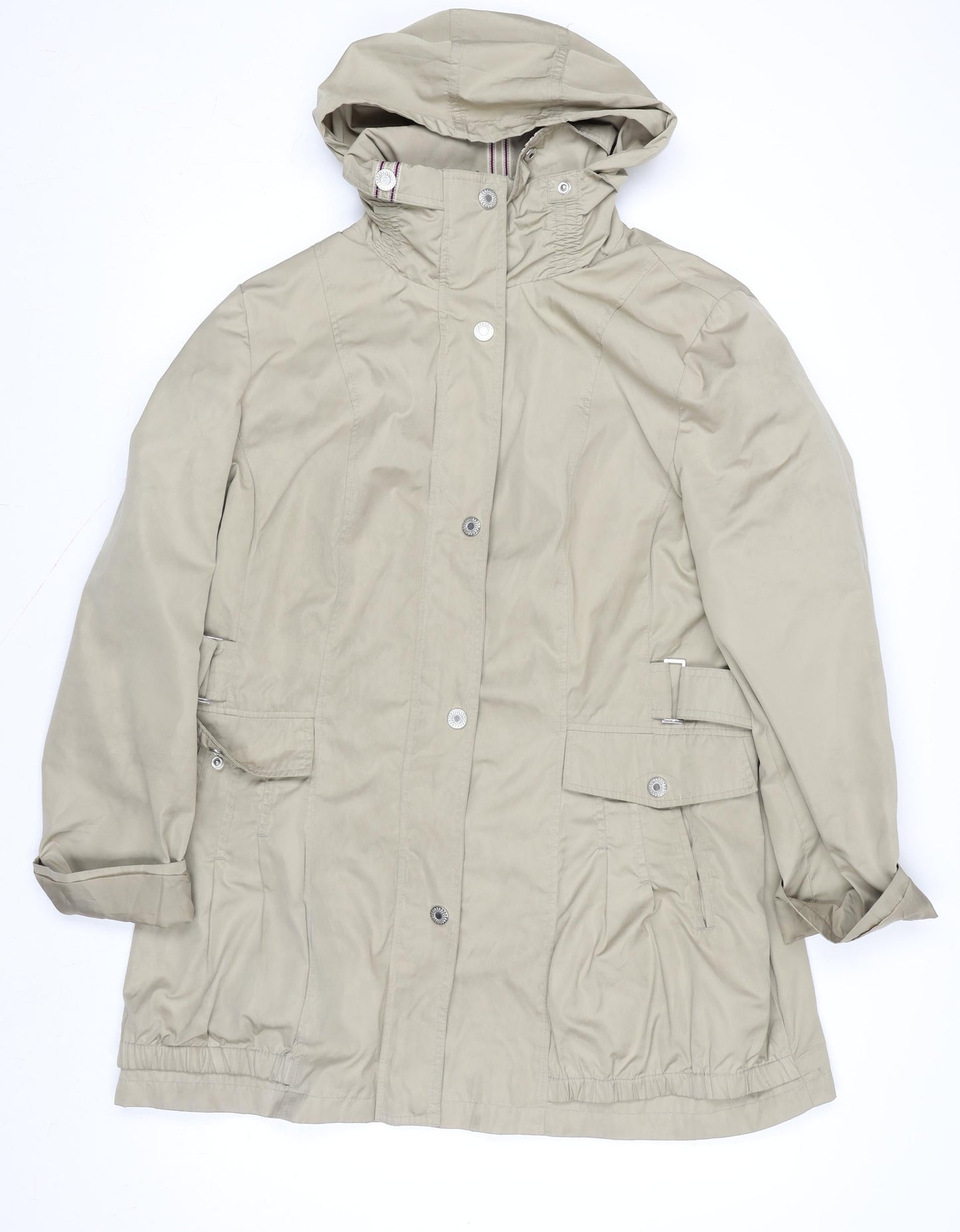 Womens UK Size 12 Klass Collection Beige Rain Coat