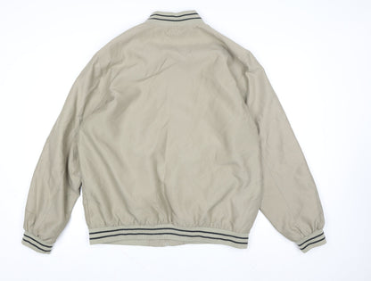 Mens UK Size M Pegasus Beige Bomber Jacket