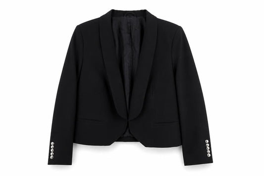 Womens UK Size 10 Mango Regular Black Blazer