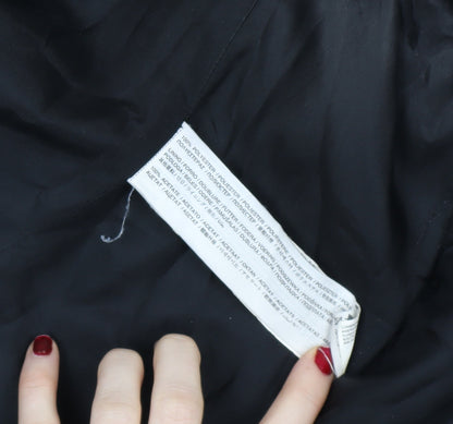 Mango Women Black Size 10 Shawl Lapel Tuxedo Blazer