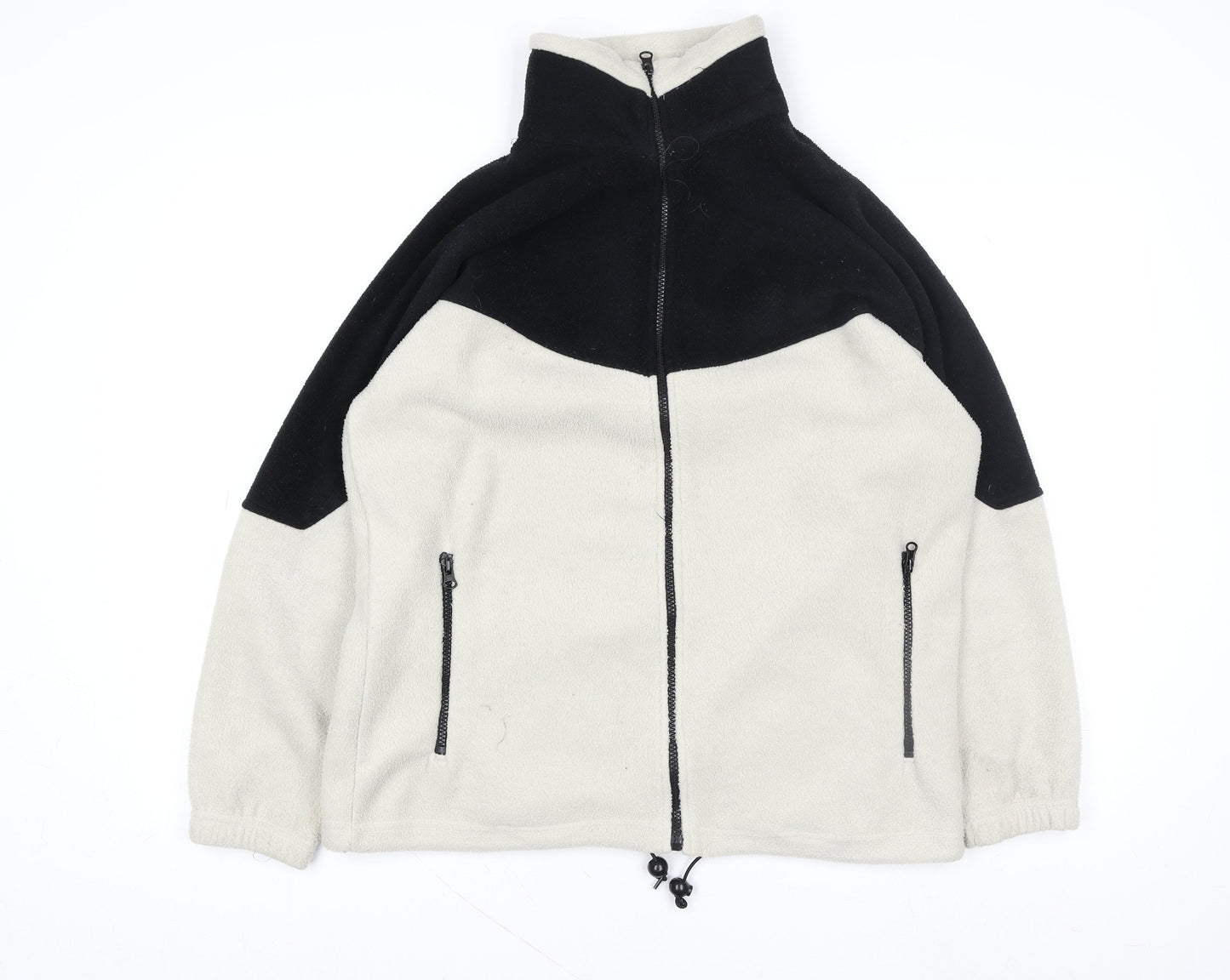 Womens UK Size L PARMOUR Sport Beige Full Zip Sweatshirt