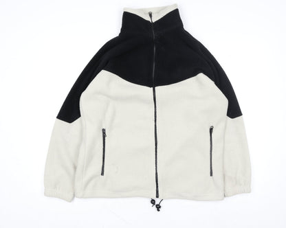 Womens UK Size L PARMOUR Sport Beige Full Zip Sweatshirt