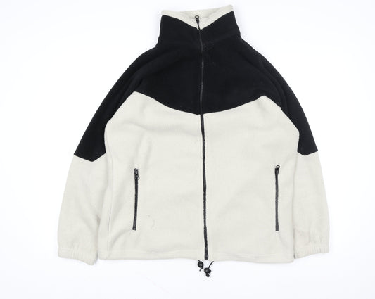 Womens UK Size L PARMOUR Sport Beige Full Zip Sweatshirt