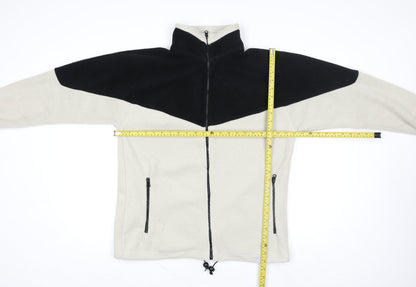 Womens UK Size L PARMOUR Sport Beige Full Zip Sweatshirt