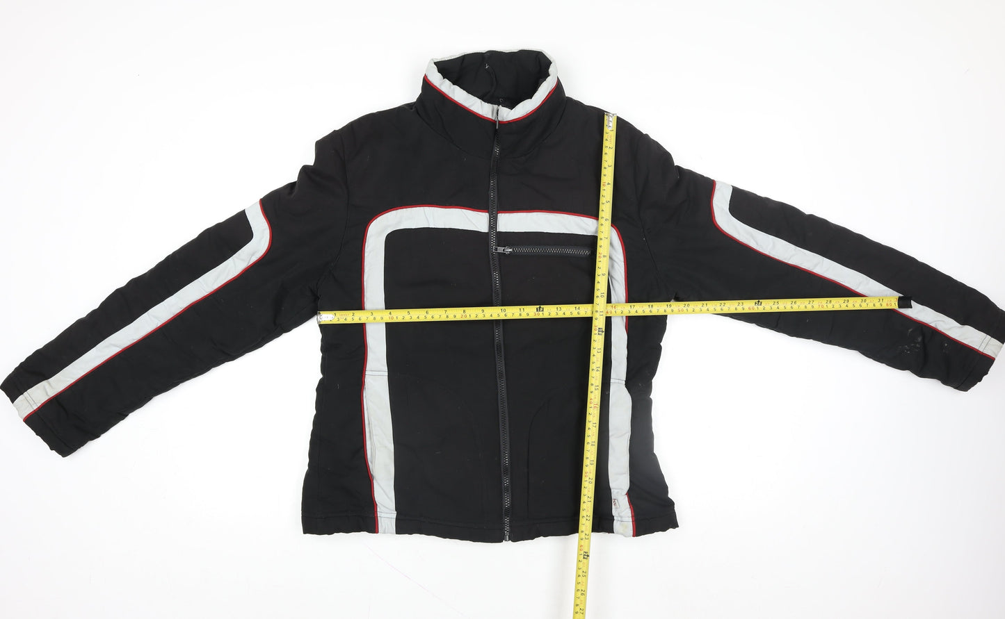 Mens UK Size XL Authentic Style Black Motorcycle Jacket