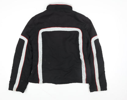 Mens UK Size XL Authentic Style Black Motorcycle Jacket