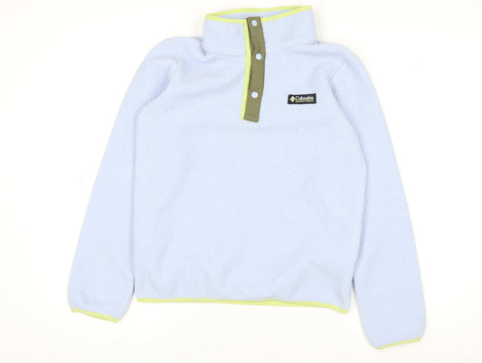Columbia Women’s Blue Fleece Pullover Sweatshirt L Warm Lined Casual