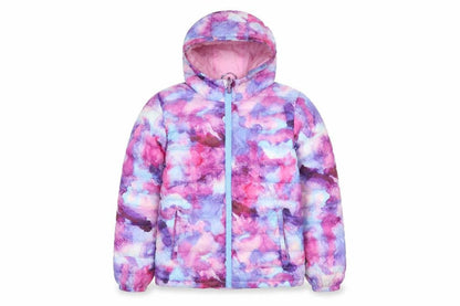 Mountain Warehouse Girls Multicoloured Puffer Jacket 11-12 Years Hooded Water Resistant