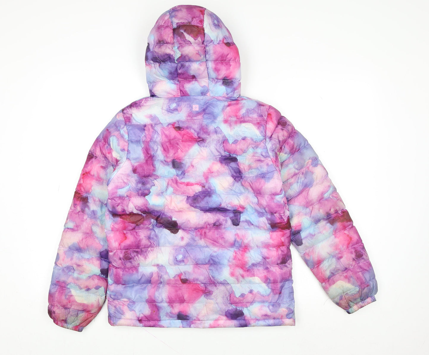 Mountain Warehouse Girls Multicoloured Puffer Jacket 11-12 Years Hooded Water Resistant