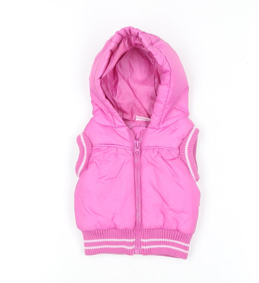 Cherokee Pink Hooded Puffer Jacket 0-3 Months Unisex Baby Winter Outerwear