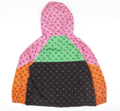 Girls UK Size 7 Years NEXT Multicoloured Windbreaker Coat
