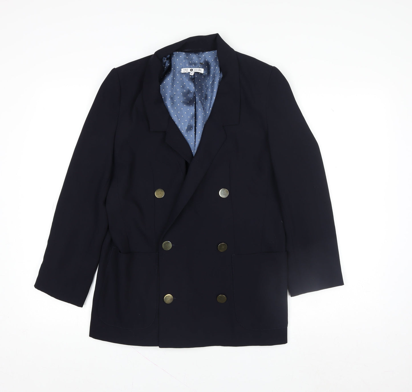 Womens UK Size 6 Marks and Spencer Regular Blue Blazer