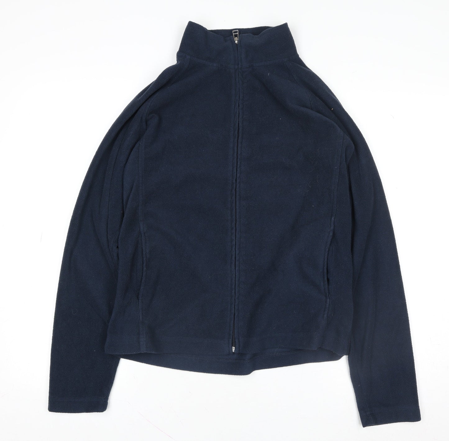 Dunnes Women Dark Navy Fleece Full Zip Sweatshirt Size 14