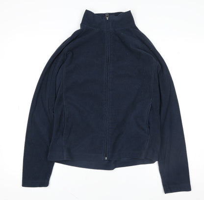 Dunnes Women Dark Navy Fleece Full Zip Sweatshirt Size 14