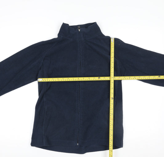 Dunnes Women Dark Navy Fleece Full Zip Sweatshirt Size 14