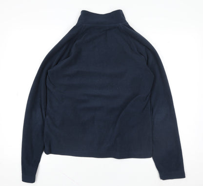 Dunnes Women Dark Navy Fleece Full Zip Sweatshirt Size 14