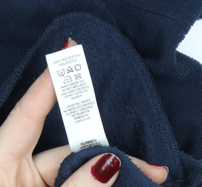 Dunnes Women Dark Navy Fleece Full Zip Sweatshirt Size 14