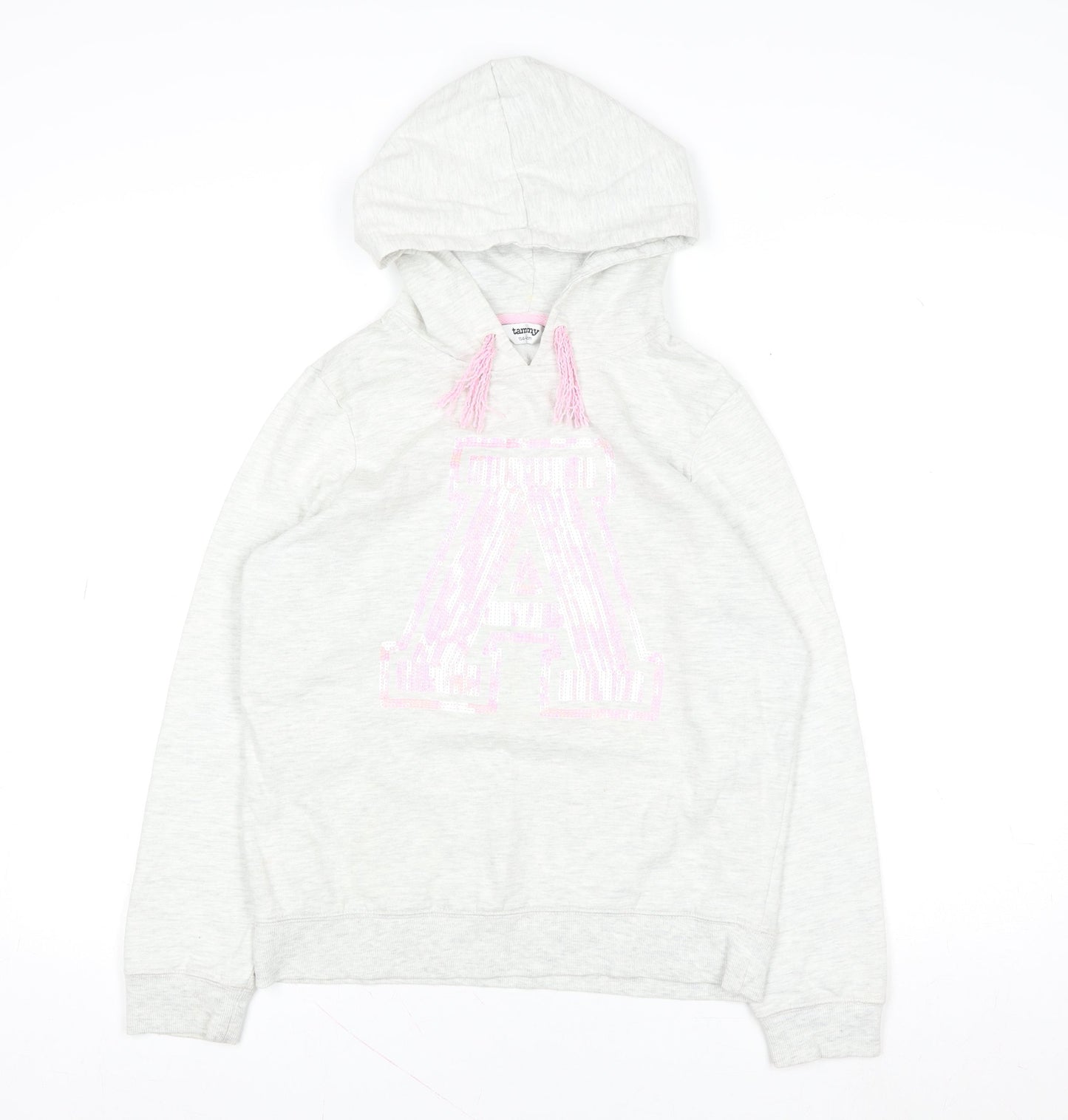 Girls UK Size 14-15 Years Tammy Grey Pullover Hoodie