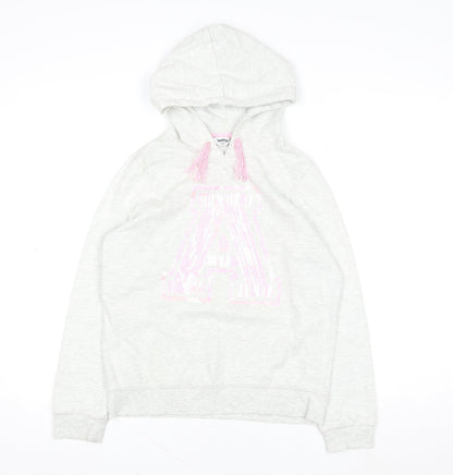 Girls UK Size 14-15 Years Tammy Grey Pullover Hoodie