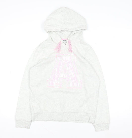 Girls UK Size 14-15 Years Tammy Grey Pullover Hoodie