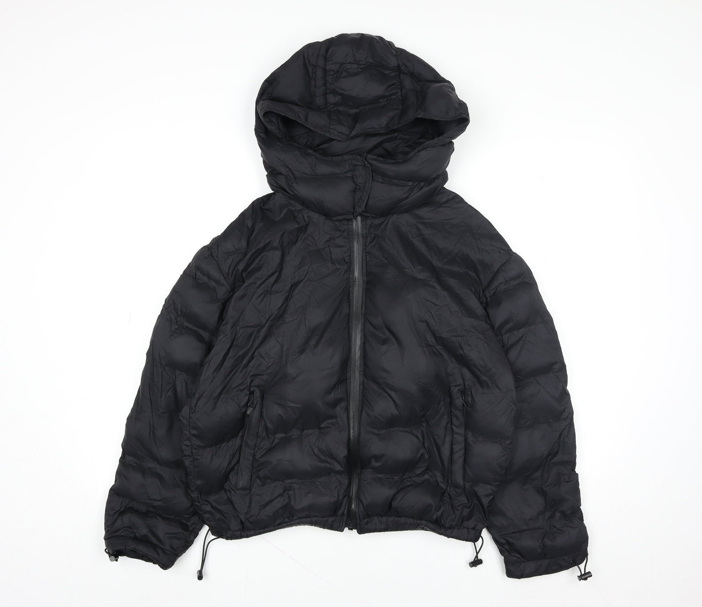 Womens UK Size M 4F Black Puffer Jacket