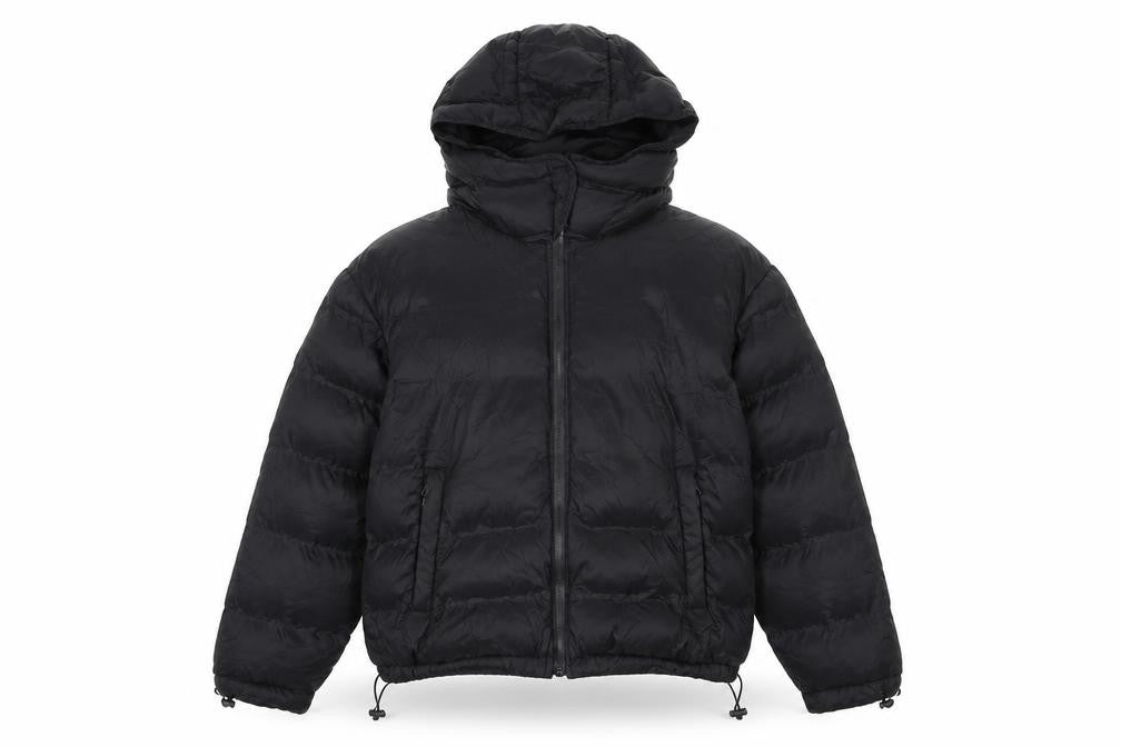 Womens UK Size M 4F Black Puffer Jacket