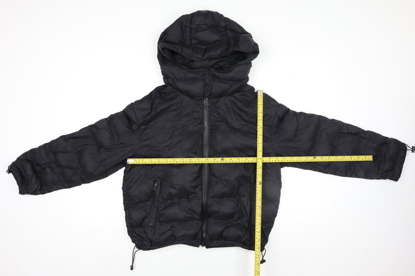 Womens UK Size M 4F Black Puffer Jacket