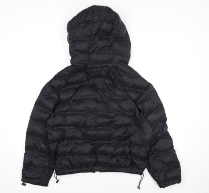 Womens UK Size M 4F Black Puffer Jacket